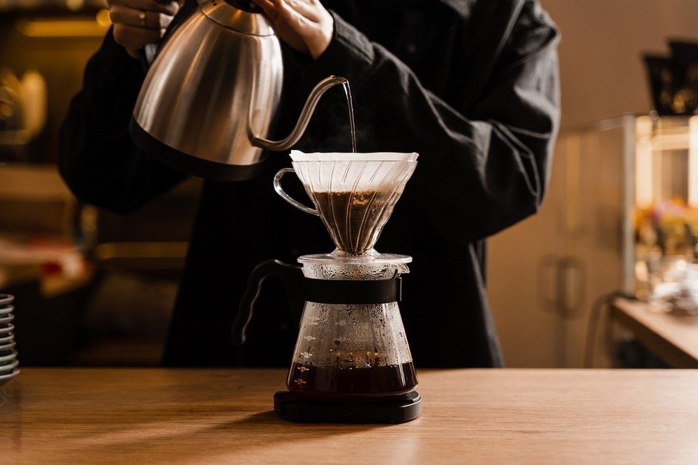 Pour-over brewing enhances the bright, fruity notes 